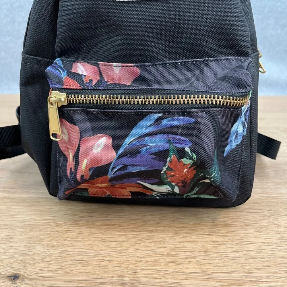 Herschel Supply Co Nova Mini Backpack OS Dark Summer Floral Black EUC